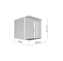 Gartenhaus Bertilo Design Concept mit Fußboden 241 x 297 cm natur