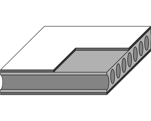 Illustration d''une plaque de béton cellulaire avec évidement