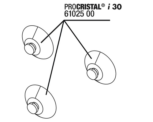 ProCristal i30 Saugnäpfe zur Befestigung
