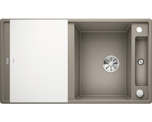 Évier avec égouttoir et planche à découper