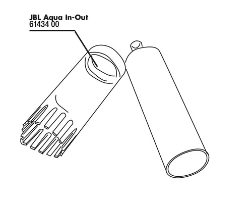 Illustration du dispositif de changement d''eau JBL Aqua In-Out