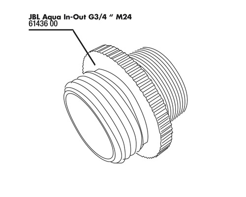 JBL Aqua In-Out G3/4 Zoll M24 Anschlussstück