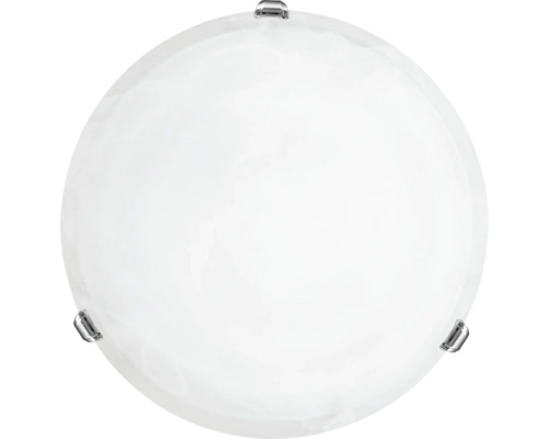 Plafonnier Salome 1 ampoule blanc/chrome 30 cm