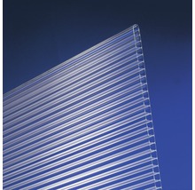 Panneau alvéolé/Entretoise Gutta en polycarbonate transparent 10,7-10 transparent 2000 x 1050 x 10 mm-thumb-0