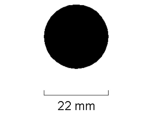 Kreis mit Durchmesser 22 Millimeter