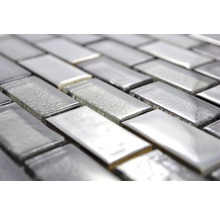 Glasmosaik ICE BR29 30x30 cm grau