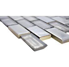 Glasmosaik ICE BR29 30x30 cm grau