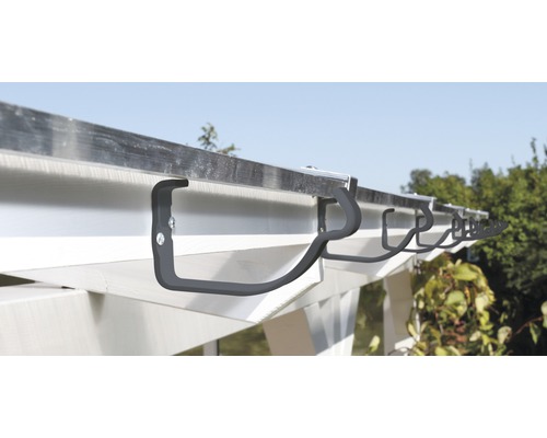 Support de gouttière fixé au toit