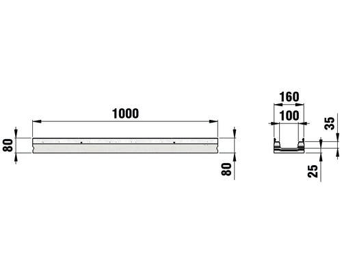 Dessin technique avec indications de dimensions