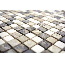 Natursteinmosaik MOS 15/95 30,5x30,5 cm beige/braun