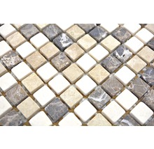 Natursteinmosaik MOS 15/95 30,5x30,5 cm beige/braun