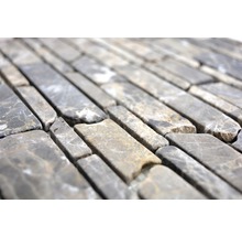 Natursteinmosaik MOS Brick 285 27,5x30 cm braun