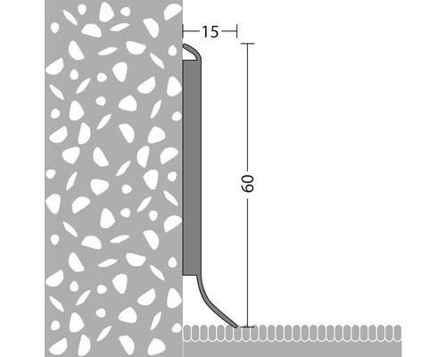 Schéma d''une plinthe avec dimensions