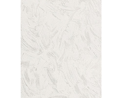 Papier peint intissé 483482 structure crépi blanc Papier peint structuré avec motif de coups de pinceau