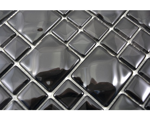 Mosaïque en verre avec éléments carrés