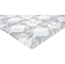 Mosaikfliese aus Glas mit Steinoptik