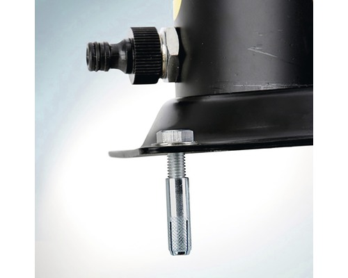 Vue détaillée d''un support d''appareil avec éléments de fixation