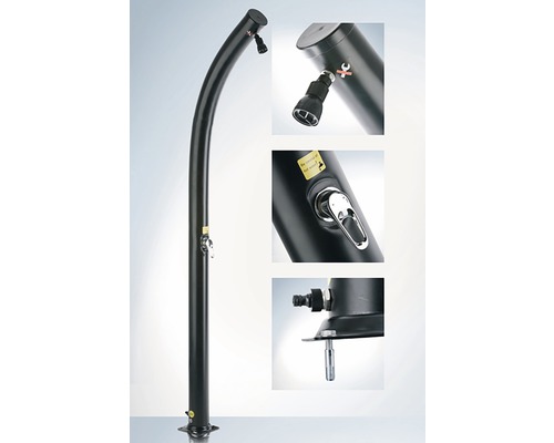 Douche de jardin avec robinet et pommeau de douche