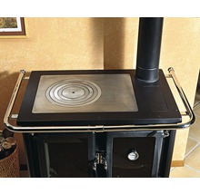 Poêle à feu intermittent Nordica Extraflame Rosetta couleur du foyer gris matériau plaque de cuisson 7,2 kW