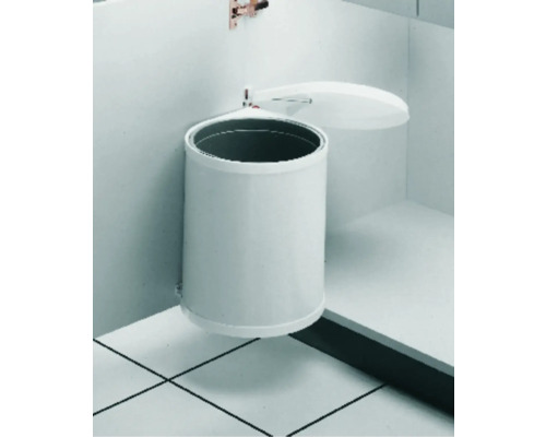 Poubelle encastrée Hailo Compact-Box blanche 15 litres Poubelle encastrée Hailo Compact-Box blanche 15 litres