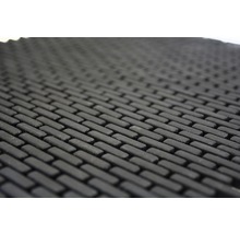Vue détaillée d''un paillasson avec un motif de briques