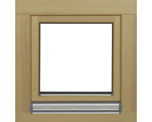 Holztür mit Hunde- oder Katzenklappe