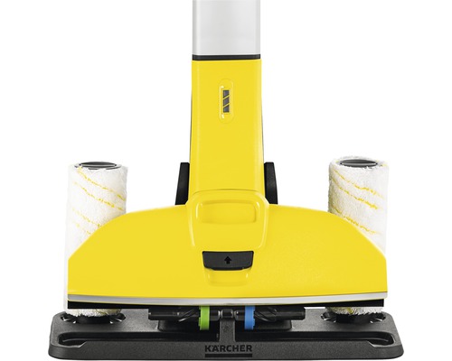 Nettoyeur de sols durs Kärcher jaune avec deux rouleaux