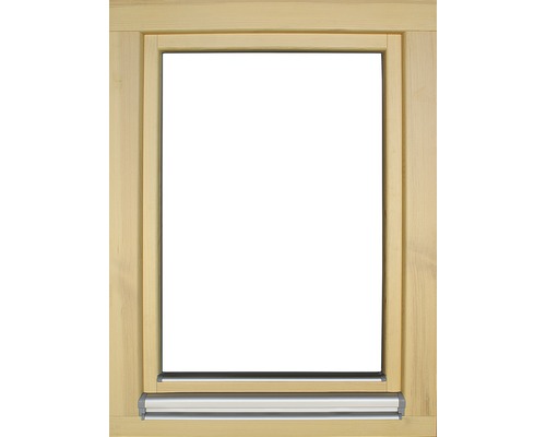 Holzfensterrahmen mit Rollladenführung