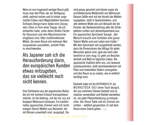 Texte sur Yo Shimada et le Werkstück