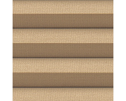 Gros plan d''un store plissé beige comme décoration de fenêtre