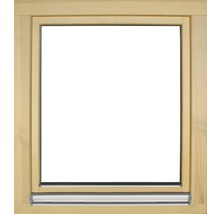 Fenêtre en bois pin, 90x100 cm tirant droit