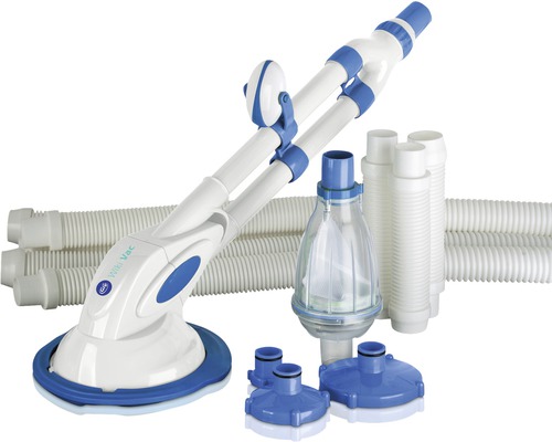 Poolsauger mit Zubehör für die Reinigung von Schwimmbecken