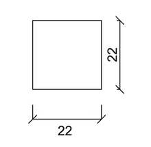 Quadratische Form mit Maßangabe 22