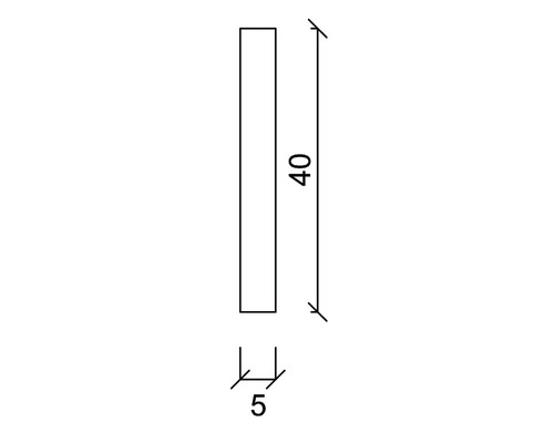 Dimensions : 5 x 40