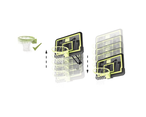 Panier de basket réglable pour montage mural