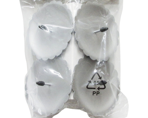 Unité d''emballage de quatre bougeoirs en métal