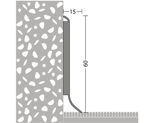 Profilleiste mit den Maßen 15 mal 60 Millimeter