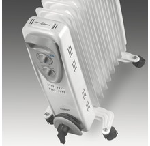 Radiateur à huile blanc avec roulettes