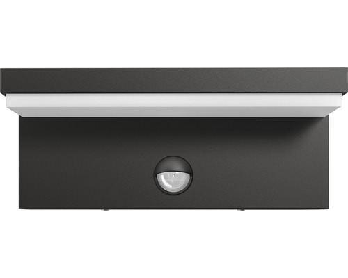 Applique extérieure LED à capteur 4,5 W 1000 lm blanc chaud Bustan anthracite Applique murale extérieure avec détecteur de mouvement