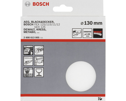 Bosch Schleifkissen mit 130 Millimeter Durchmesser