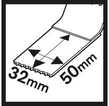Illustration d''une lame mesurant 32 mm par 50 mm
