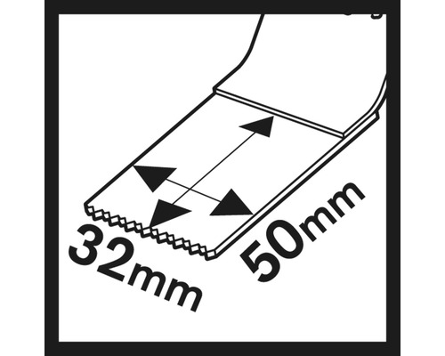 Illustration d''une lame mesurant 32 mm par 50 mm