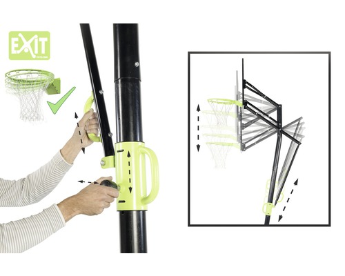 Basketballkorb mit Höhenverstellung