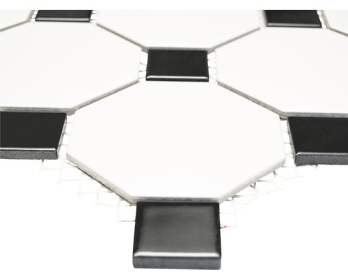 Mosaïque avec éléments octogonaux et carrés