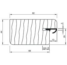 Cadre de porte à visser/Cadre de porte à châssis fixe Pertura CPL blanc (semblable à RAL 9010) 61,0/98,5x198,5 cm gauche/droite-thumb-1