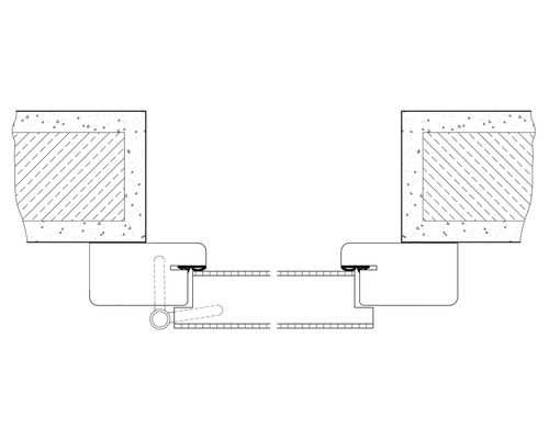 Dessin technique d''une structure de porte pour la boutique en ligne Hornbach