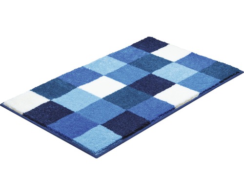 Tapis de bain rectangulaire avec motif en damier