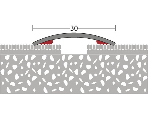 Skizze eines Übergangsprofils mit einer Breite von 30.