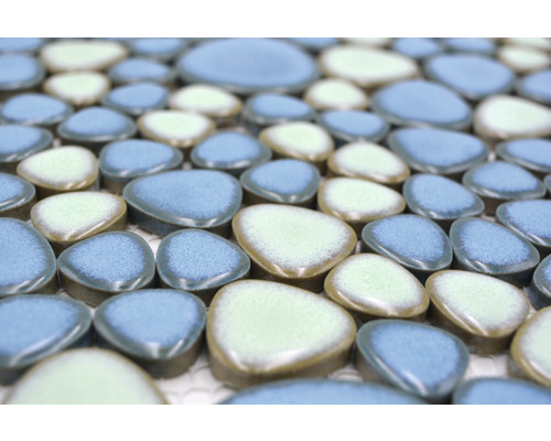 Keramikmosaikfliesen in Kieselform