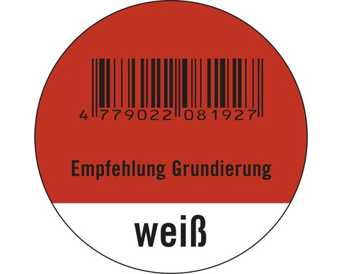 Empfehlung Grundierung Weiss
